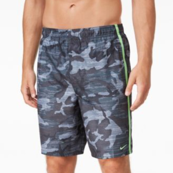nike camo swim shorts